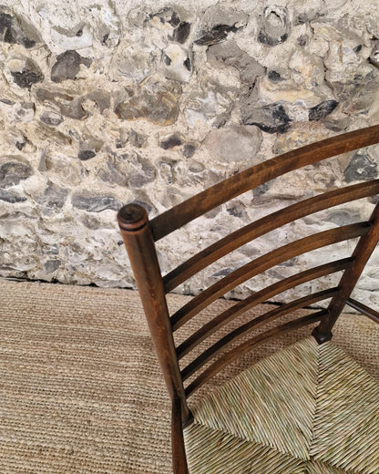 Arts & Craft Low Fireside Chairs & Foot Stool