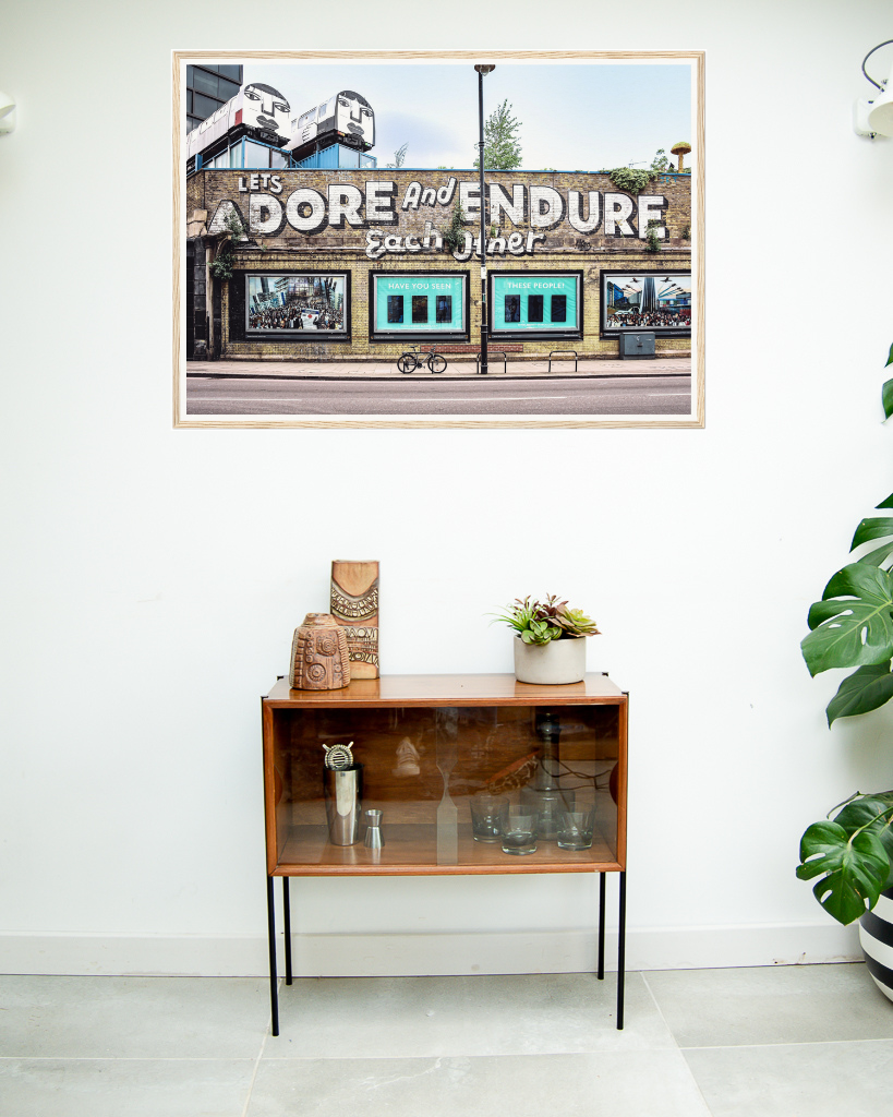 "Let's Adore & Endure" Wooden Framed Poster