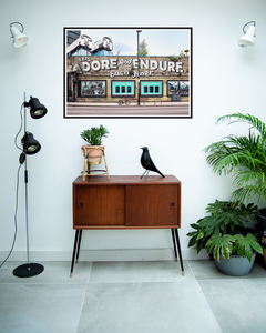 "Let's Adore & Endure" Wooden Framed Poster