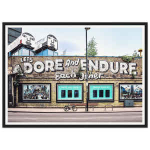 "Let's Adore & Endure" Wooden Framed Poster