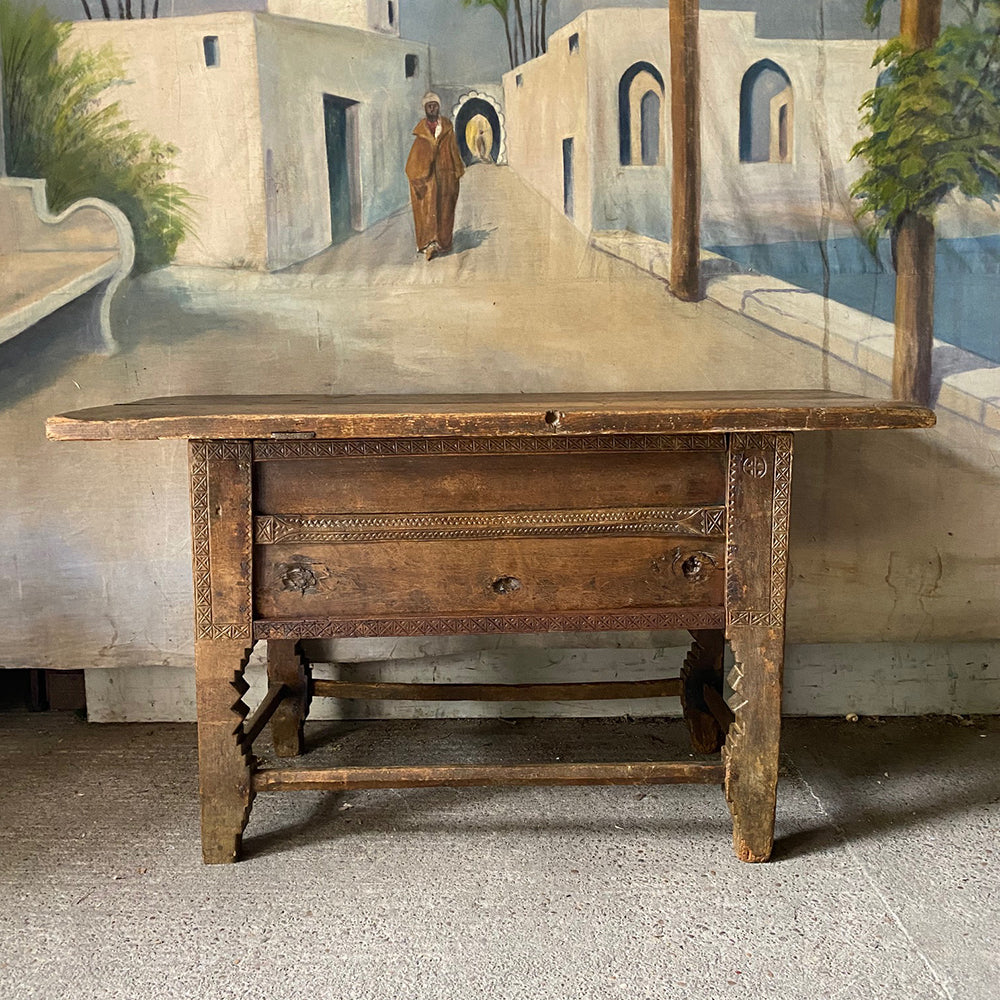 Rustic 19th Century Console Table / Kitchen Island