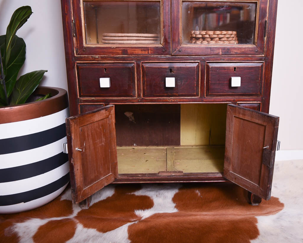 Vintage Indian Teak Cabinet
