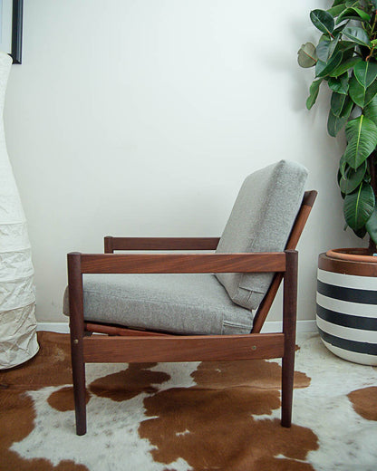 Mid-Century Teak Lounge Armchair