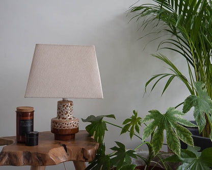German Ceramic Table Lamp (Fat Lava)