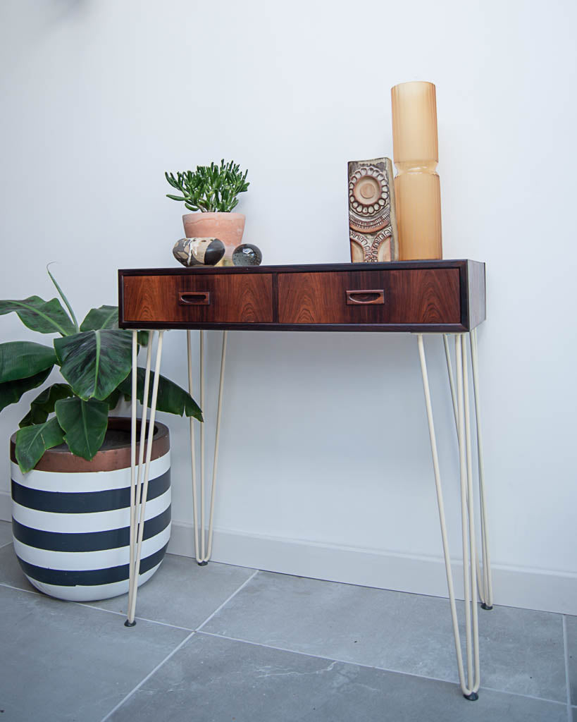Mid Century Rosewood Console / Dressing Table