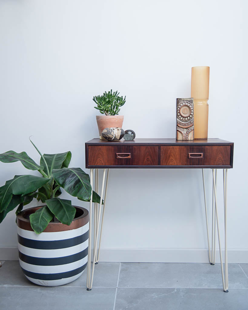 Mid Century Rosewood Console / Dressing Table