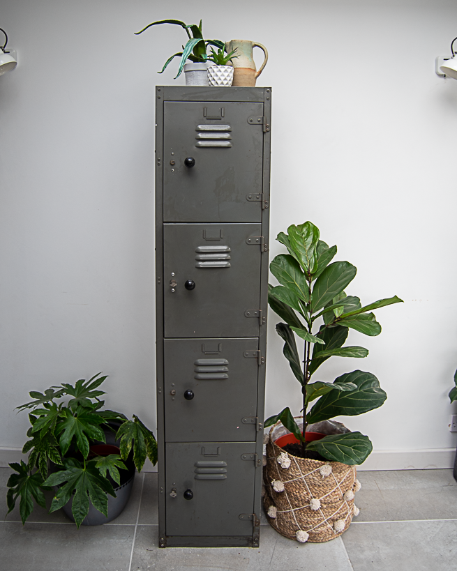Industrial Vintage Metal Locker