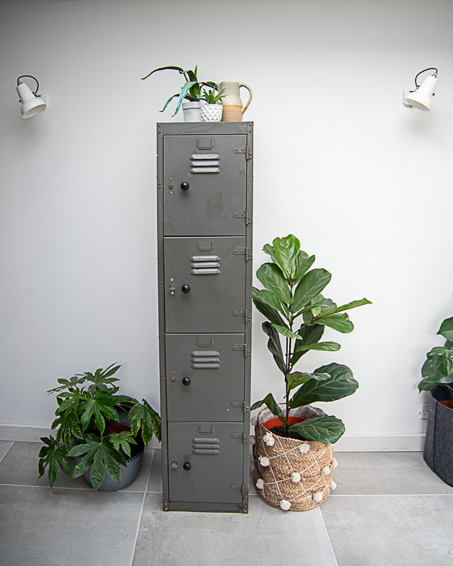 Industrial Vintage Metal Locker