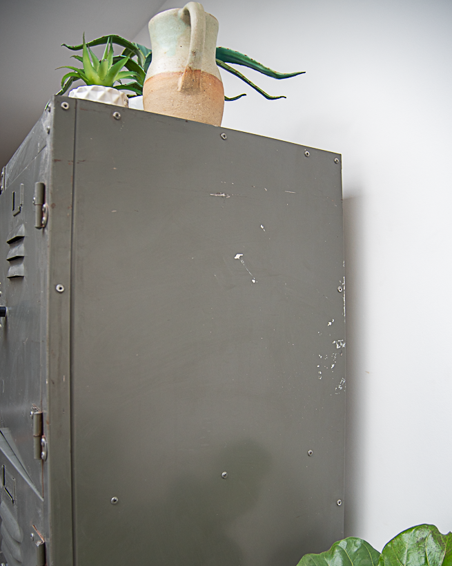 Industrial Vintage Metal Locker