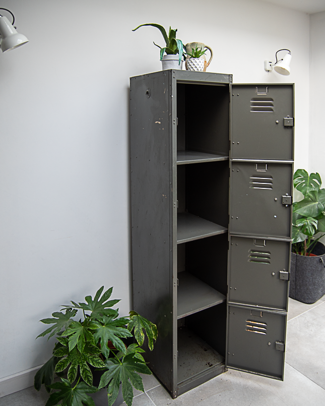 Industrial Vintage Metal Locker