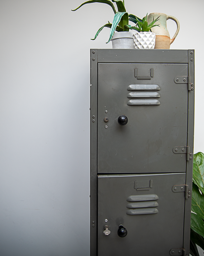 Industrial Vintage Metal Locker
