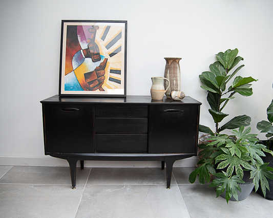 Mid Century Ebonised Sideboard