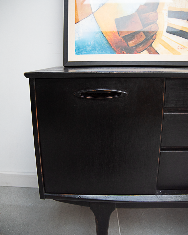 Mid Century Ebonised Sideboard