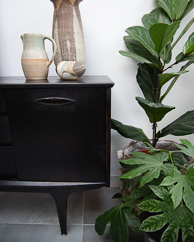 Mid Century Ebonised Sideboard
