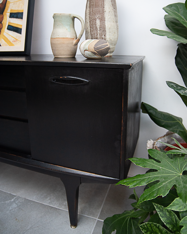 Mid Century Ebonised Sideboard