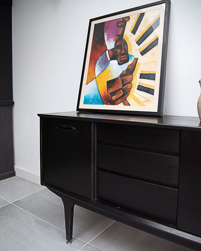 Mid Century Ebonised Sideboard