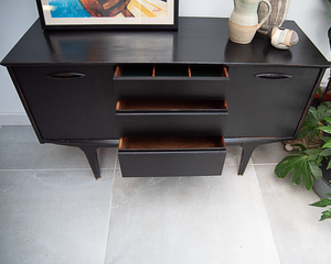 Mid Century Ebonised Sideboard