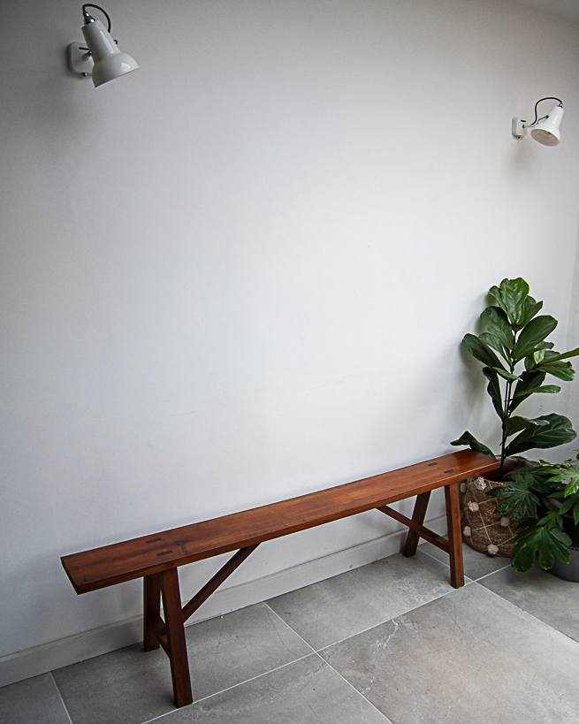 19th Century French Cherry Wood Benches (Pair)