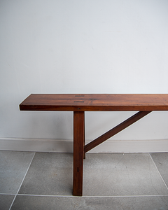 19th Century French Cherry Wood Benches (Pair)