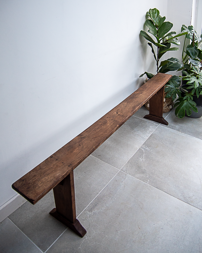 19th Century Elm Wood Benches 