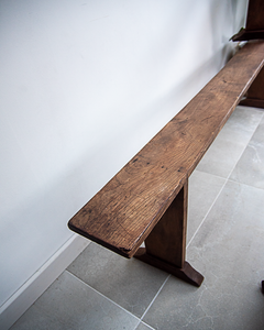 19th Century Elm Wood Benches 