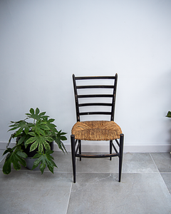 Chiavari Spinetto Style Ebonised Ladder-back Dining Chairs