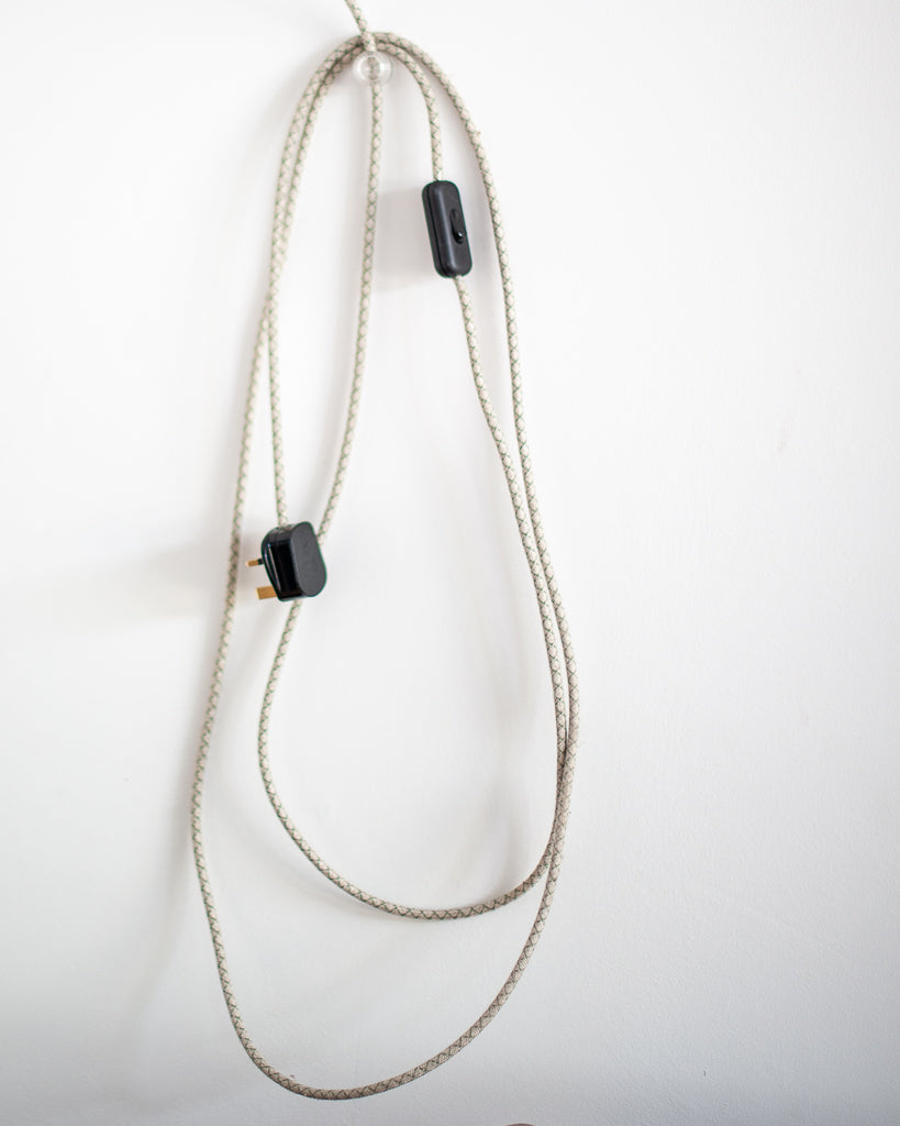 Danish Plug & Hang Pendant Light (Green)