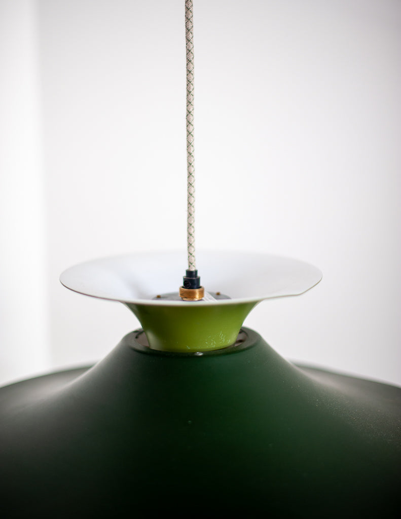 Danish Plug & Hang Pendant Light (Green)