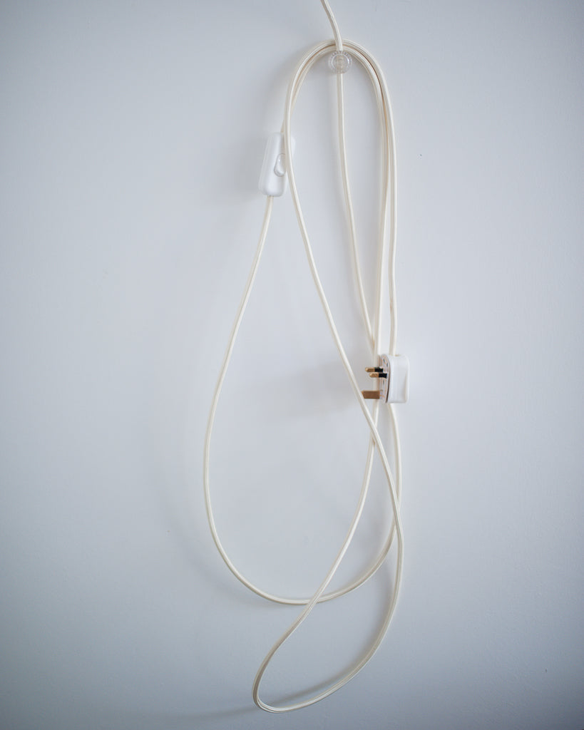 Danish Plug & Hang Pendant Light (Cream)