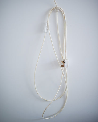 Danish Plug & Hang Pendant Light (Cream)