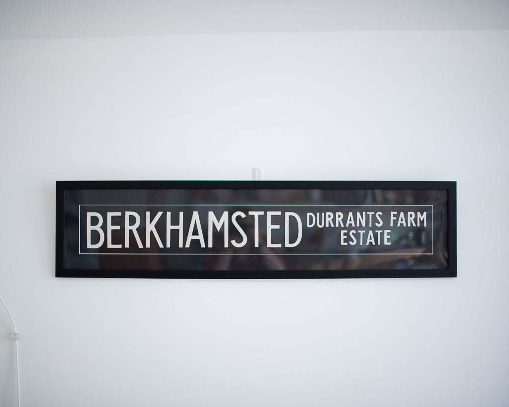 Framed Vintage Bus Blind (Berkhamsted)