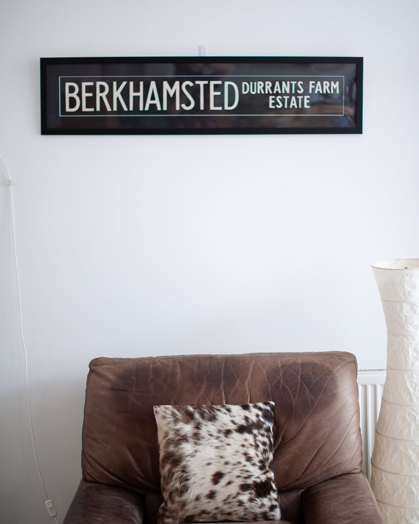 Framed Vintage Bus Blind (Berkhamsted)