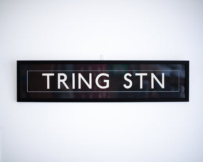 Framed Vintage Bus Blind (Tring Stn)