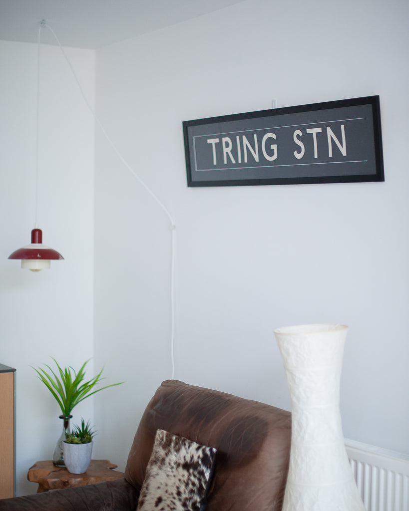 Framed Vintage Bus Blind (Tring Stn)