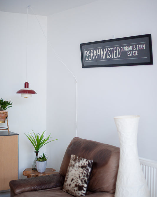 Framed Vintage Bus Blind (Berkhamsted)