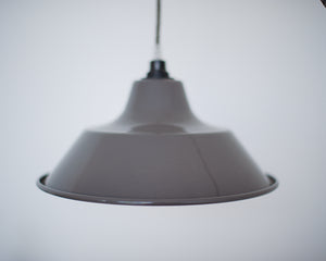 French Enamelled Hang & Plug Pendant Light