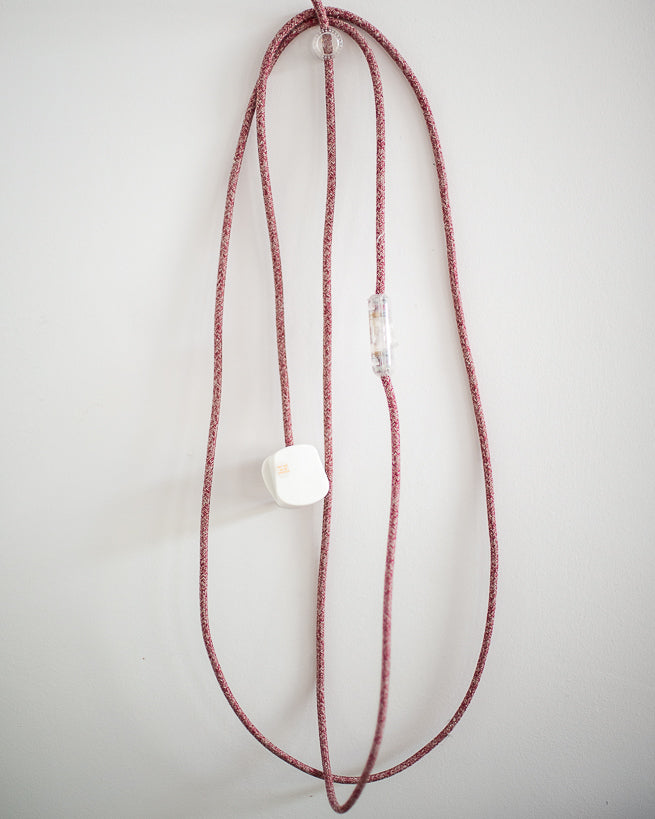 French Enamelled Hang & Plug Pendant Light