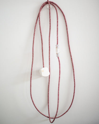 French Enamelled Hang & Plug Pendant Light