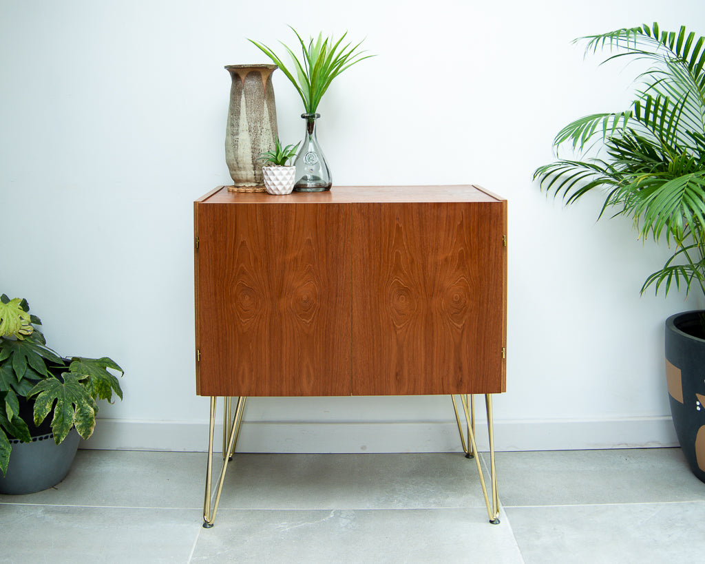 Mid Century Teak Sideboard Cocktail Cabinet