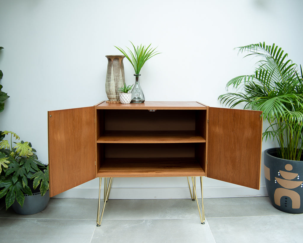 Mid Century Teak Sideboard Cocktail Cabinet