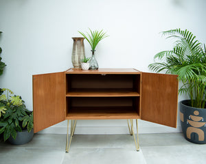 Mid Century Teak Sideboard Cocktail Cabinet