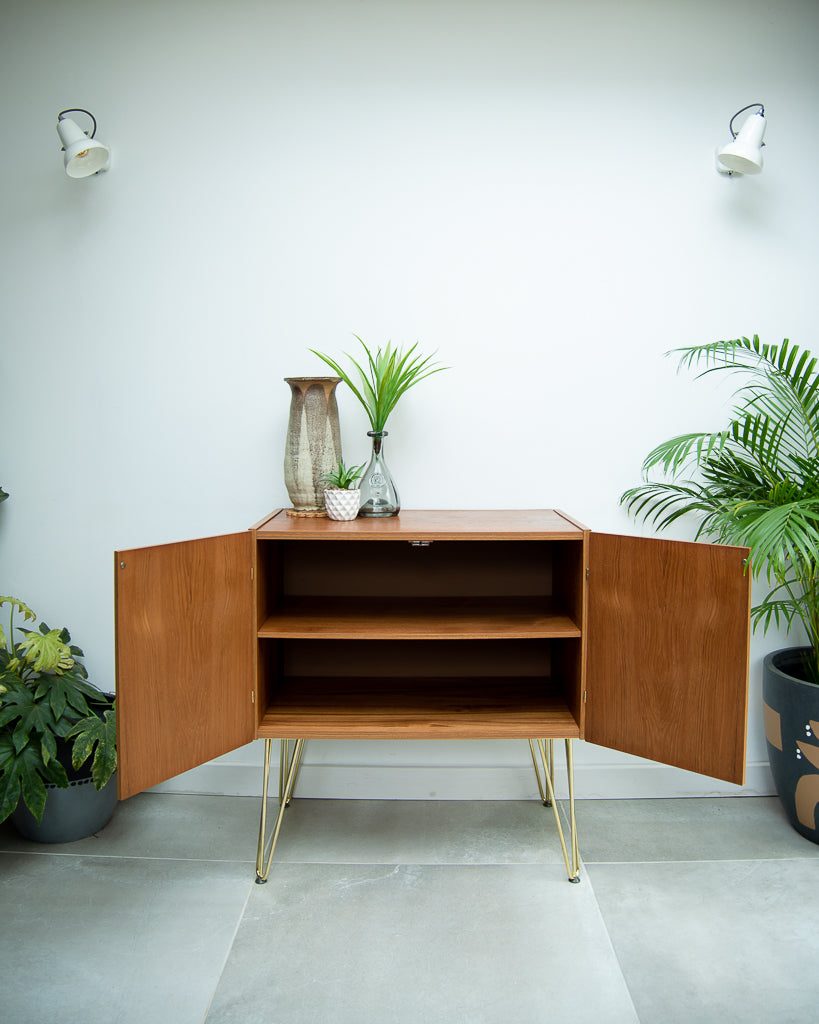 Mid Century Teak Sideboard Cocktail Cabinet