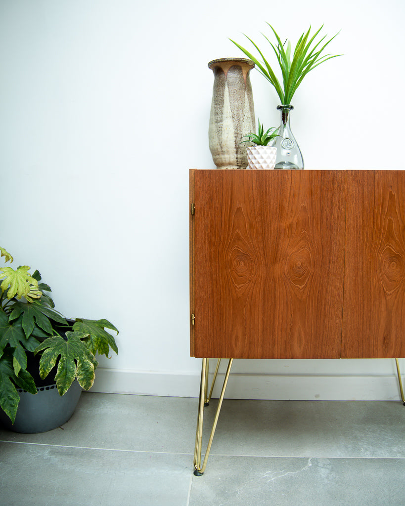 Mid Century Teak Sideboard Cocktail Cabinet