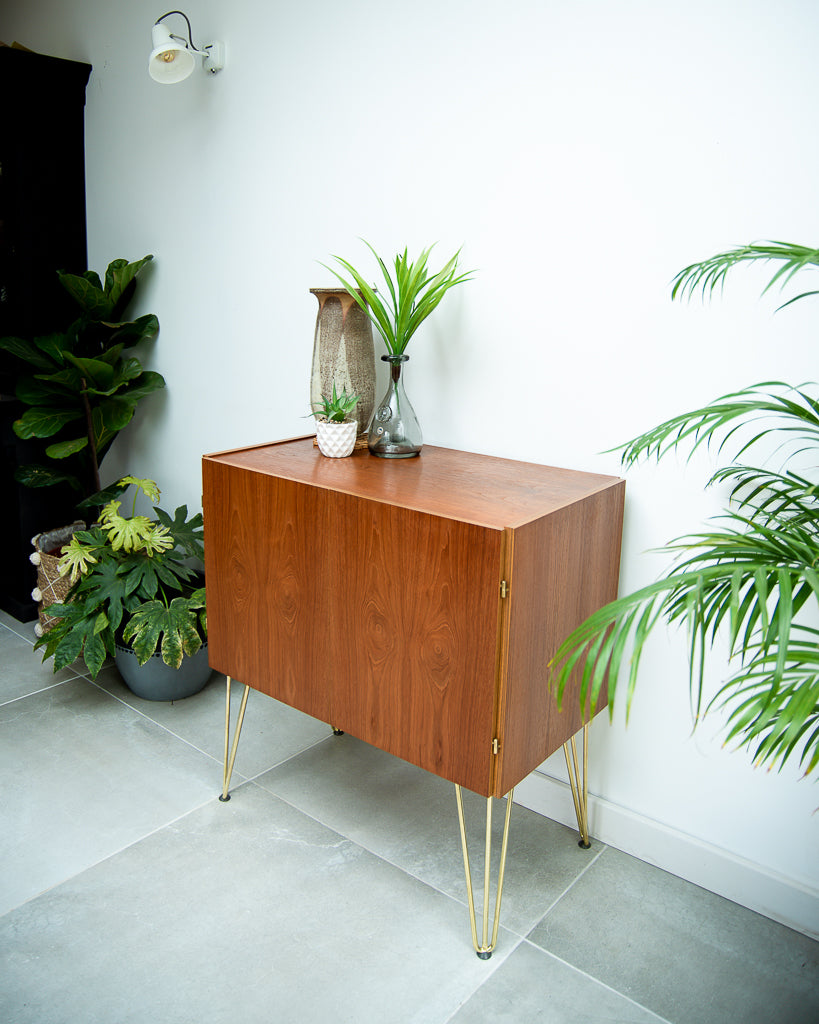 Mid Century Teak Sideboard Cocktail Cabinet