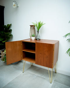 Mid Century Teak Sideboard Cocktail Cabinet