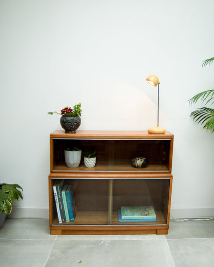 Minty Oak Stacking Bookcase (Glass Doors)