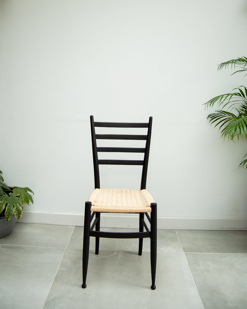 Vintage Ebonised Dining Chairs