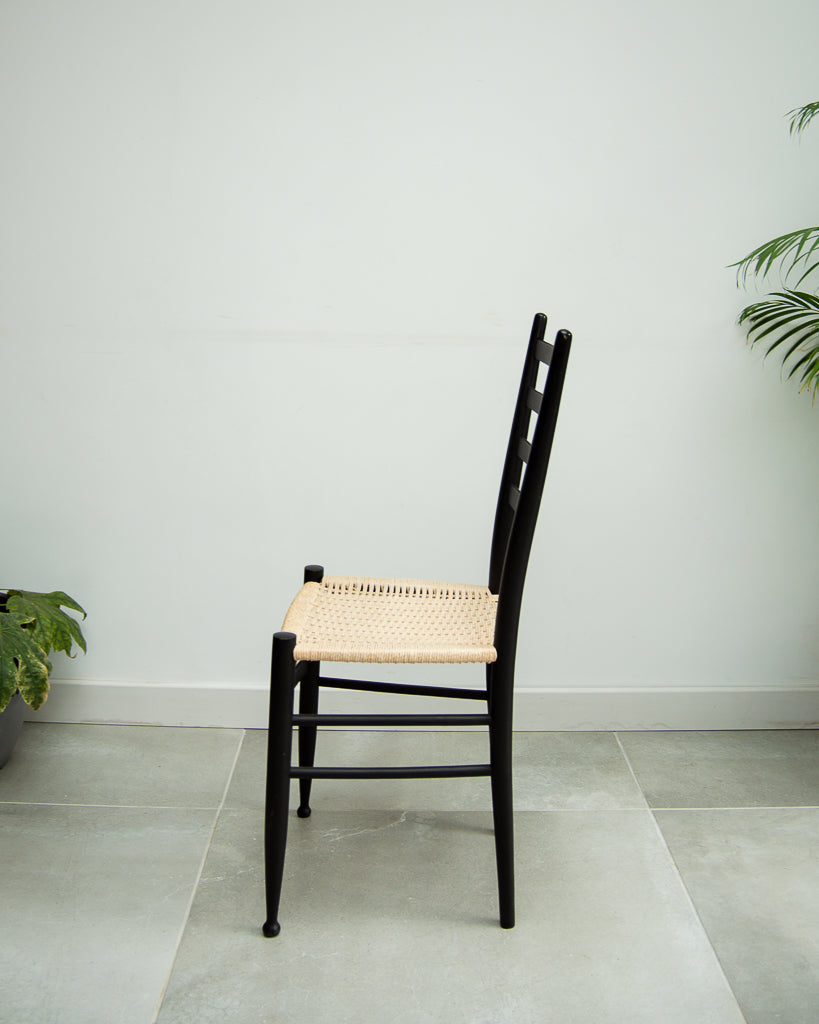 Vintage Ebonised Dining Chairs