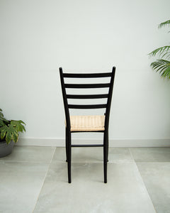 Vintage Ebonised Dining Chairs