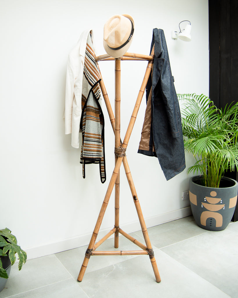 Vintage Bamboo Coat Stand